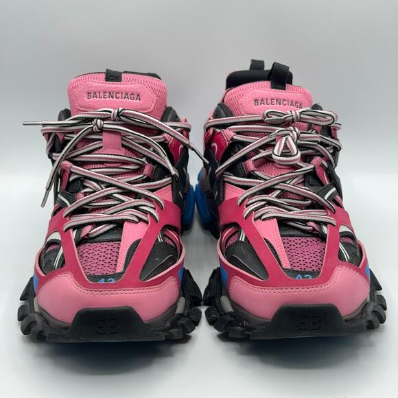 BALENCIAGA Track Runner Trainer Sneakers Pink Blue Sz 42 $958 main image 5